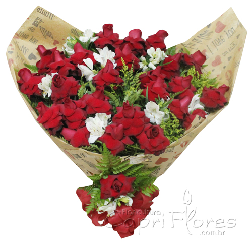 ♥ Buquê Super Luxo com 24 Rosas